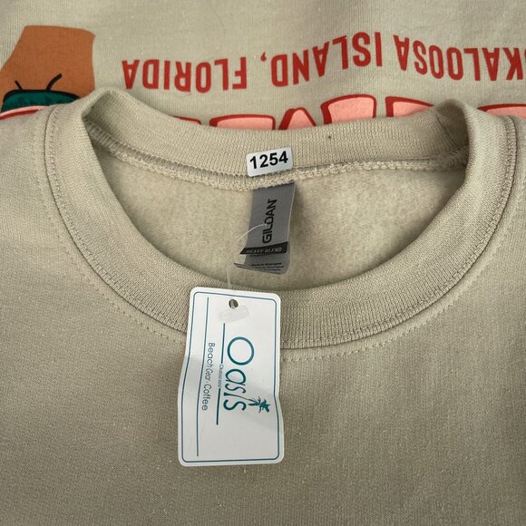 NWT On Beach Time Okaloosa Island Florida Sweatshirt‎ Oasis Beach Graphic L - Picture 7 of 12